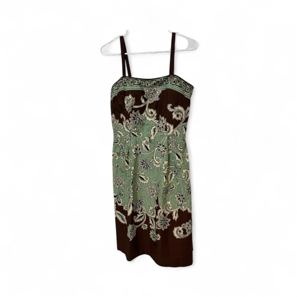 Brown & Green Sundress- Size 10